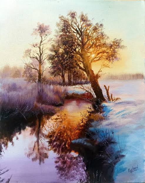 Tree Pathway Painting